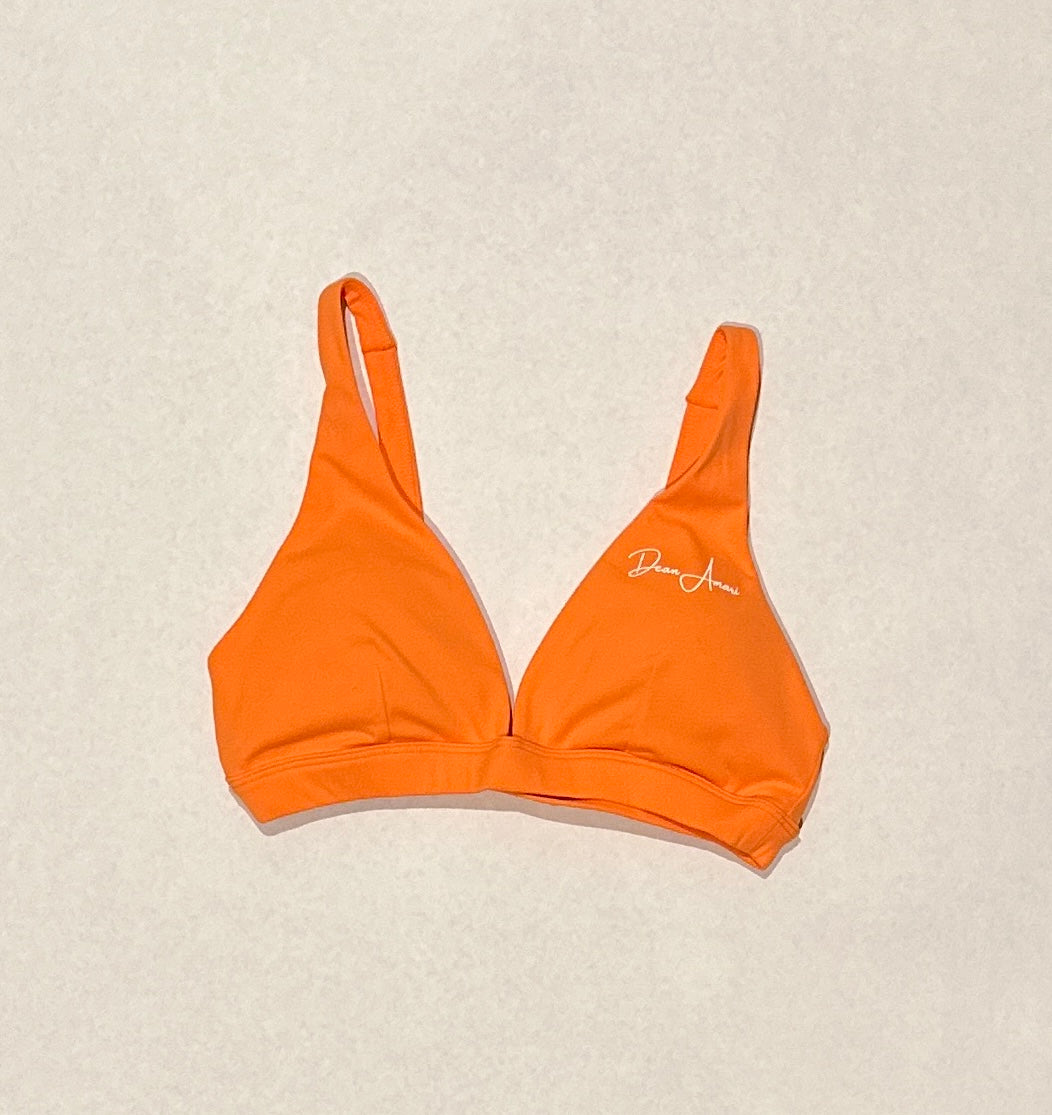 Logo Print Active Sports Bra